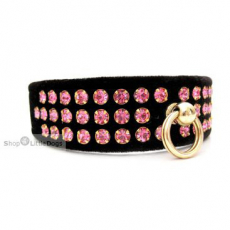 Halsband & Leine Velvet schwarz