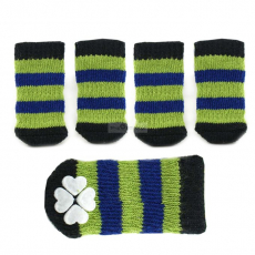 Hundesocken Stripes grün