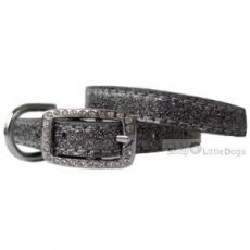 Hunde-Halsband Sparkle anthrazit (Gr.M)