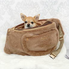 Bauchtragetasche HUG ME BAG FUR chocolate