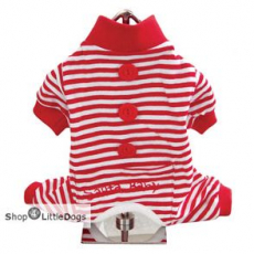 Hunde-Jumper Santa Baby gestreift (Gr.XS)