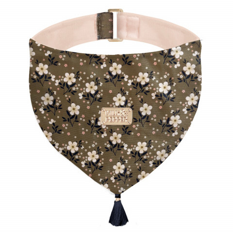 Hunde-Bandana 'CATHY' khaki-dunkelblau