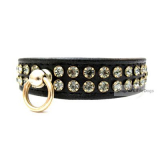 Hunde-Halsband 'Silvermoon' schwarz (Gr.XS,L)