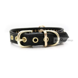 Hunde-Halsband 'Silvermoon' schwarz (Gr.XS,L)