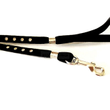 Halsband&Leine Velvet & Pearls schwarz