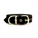 Halsband&Leine Velvet & Pearls schwarz