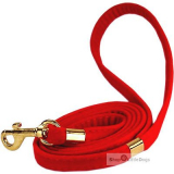 Hunde-Halsband & Leine Rubina rot, im Set