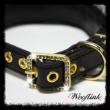 Halsband & Leine 'Leopard Bow' (Gr.M)