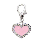 Charm Enamel Heart rosé
