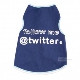 Top 'Twitter me' blau (Gr.S)