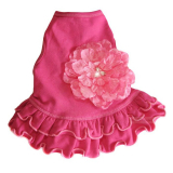 Hunde-Kleid Pretty Pink Flower pink (Gr.M)