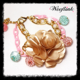 Hunde-Collier 'Gold Rose'