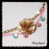 Hunde-Collier Gold Rose