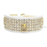 Hunde-Halsband Luxury weiß