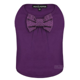 Hunde-Shirt 'Bow' lila (Gr.XS)