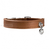 Hunde-Halsband 'ELK CRYSTAL' cognac (Gr.XS,M)