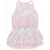 Hundekleid Lace rosé (Gr.XS,L)