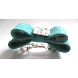 Hunde-Haarschleife Big Bow teal