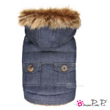 Hundejacke Denim blau (Gr.L,XL)