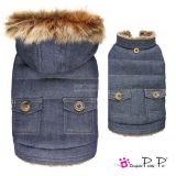 Hundejacke Denim blau (Gr.L,XL)