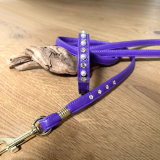 Halsband & Leine 'VIOLETTA' lila