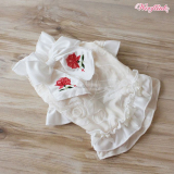 Hundeshirt Marie rosé, weiß