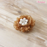 Hunde-Haarschleife Holiday Flower caramel