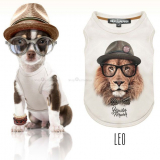 Shirt 'Leo' weiß (Gr.XS,XXL)