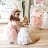 Hundekleid 'Dreamy Afternoon' peach