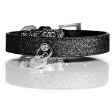 Hunde-Schleife Glitter Bow schwarz