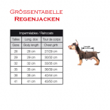 Hunde-Regenjacke 'LA DOLCE VITA' transparent