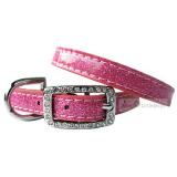 Hundehalsband 'Sparkle' pink