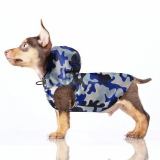 Hunde-Regenjacke 'TRICKS' camouflage blau