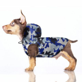 Hunde-Regenjacke TRICKS camouflage blau