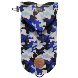 Hunde-Regenjacke TRICKS camouflage blau