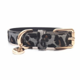 Hundehalsband 'PANTHER' grey