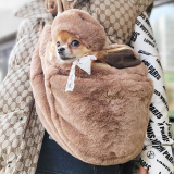 Bauchtragetasche 'HUG ME BAG FUR' chocolate
