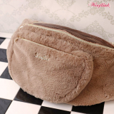 Bauchtragetasche 'HUG ME BAG FUR' chocolate