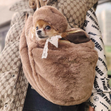 Bauchtragetasche 'HUG ME BAG FUR' schwarz