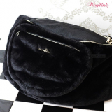 Bauchtragetasche 'HUG ME BAG FUR' schwarz