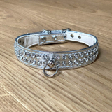 Hunde-Halsband 'AVANCE' silber