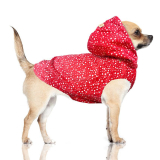 Hunde-Regenjacke CYRIELLE rot