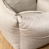 Hunde-Autositz 'HERRINGBONE' beige