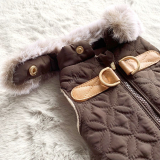Hundejacke 'BERYL' dunkelbraun