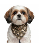 Hunde-Bandana 'CATHY' khaki-dunkelblau