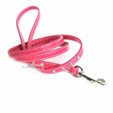 Hundehalsband & Leine Ciccone pink/ Lack, im Set