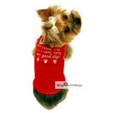 Hunde-Top 'Dear Santa...' rot (Gr.L,XL)
