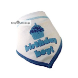 Hunde-Bandana Birthday Boy blau