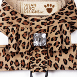 Hunde-Geschirr Big Bow leopard (Gr.M)